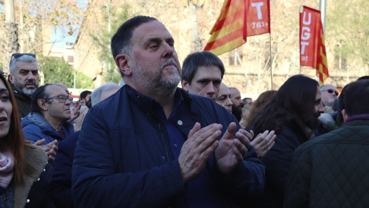 Oriol Junqueras, president d'ERC, en una manifestació recent. Agència Catalana de Notícies