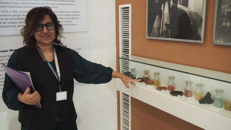Núria Oriols al Museu Nacional d'Art de Catalunya. ÀLEX MILIAN