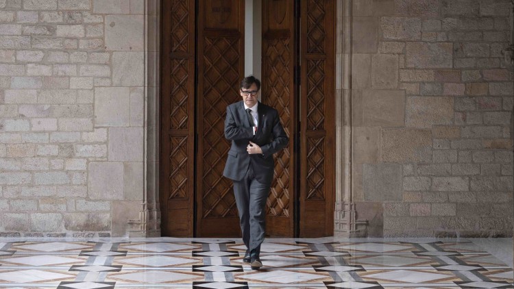 Salvador Illa, en una imatge recent al Palau de la Generalitat.. Europa Press