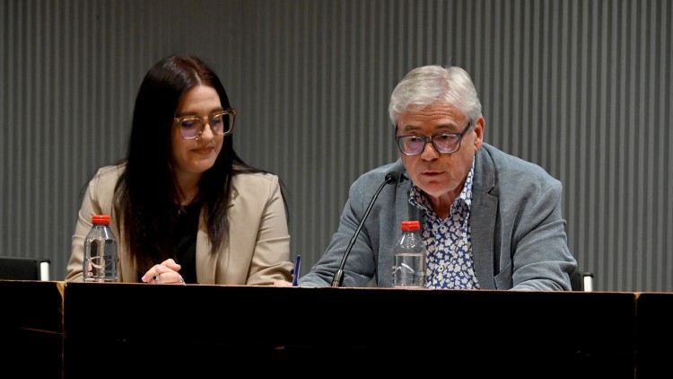 José Maria Bullón amb la comunicadora Isa Monzó. Prats i Camps