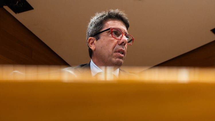 Carlos Mazón a la comissió de la dana de les Corts Valencianes| Europa Press/Jorge Gil