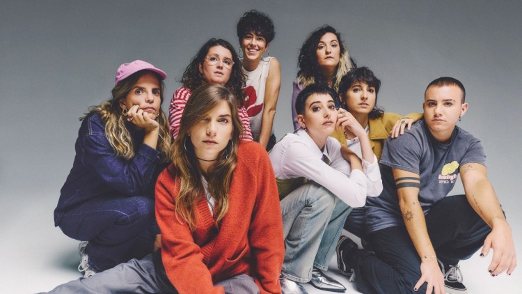 La banda Roba Estesa, amb la imatge promocional del disc 'De lo bo, lo millor'. Roc Pont