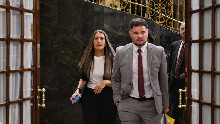 Míriam Nogueras, veu de Junts per Catalunya al Congrés, i Gabriel Rufián, portaveu d'ERC a Madrid| Europa Press