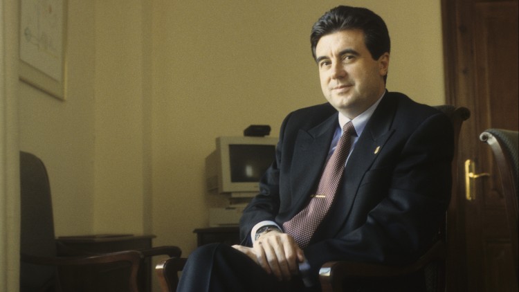 Jaume Matas en una entrevista a aquesta revista poc després de ser elegit president del Govern (Foto Joan Celià)