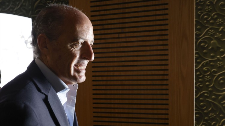 Francisco Camps, fotografiat a lʼhotel Inglés de València, on ha presentat els resultats de lʼenquesta encarregada per ell a NC Report.. Europa Press
