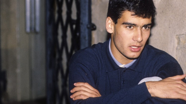 Josep Guardiola, en una entrevista amb EL TEMPS de lʼany 1991, lʼany en què va consolidar-se com a jugador de la primera plantilla del Barça.. Carme Puértolas