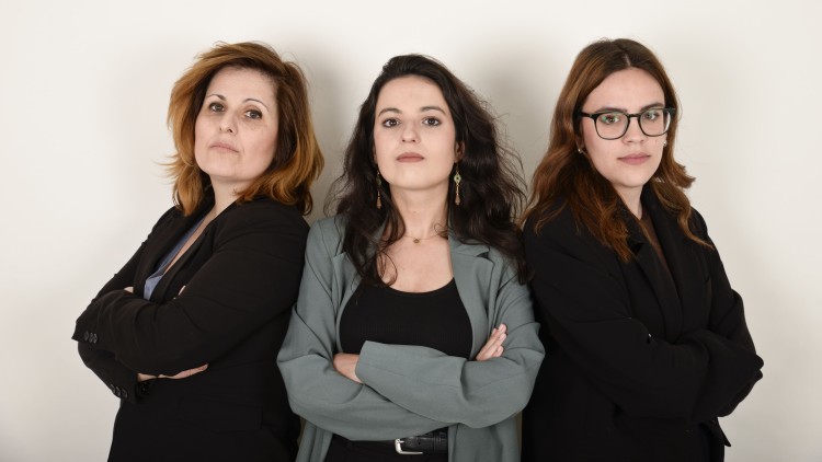 Les investigadores Esther López, María Palau i Marta García| Pau Fons