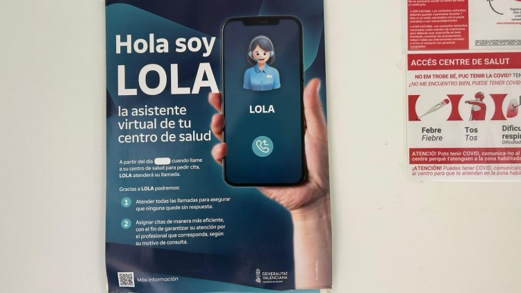 L'assistent virtual Lola, un project pilot que Conselleria de Sanitat va posar en marxa l'any passat però que no entenia el valencià.