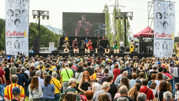 Imatge de la jornada a Santa Perpètua. Òmnium Cultural
