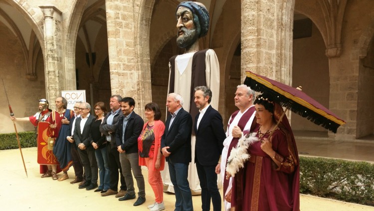 Acte de presentació de les capitalitats culturals de Sagunt i Potries aquest dilluns al Centre del Carme de València