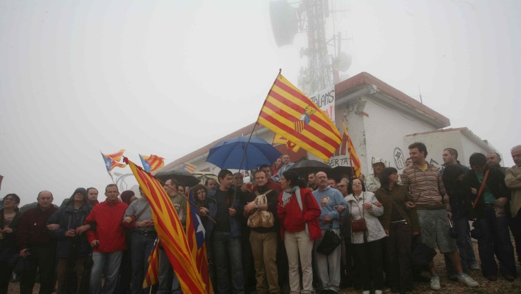 concentració contra la intervenció del repetidor de la Carrasqueta l’any 2007| Jorge Cencillo
