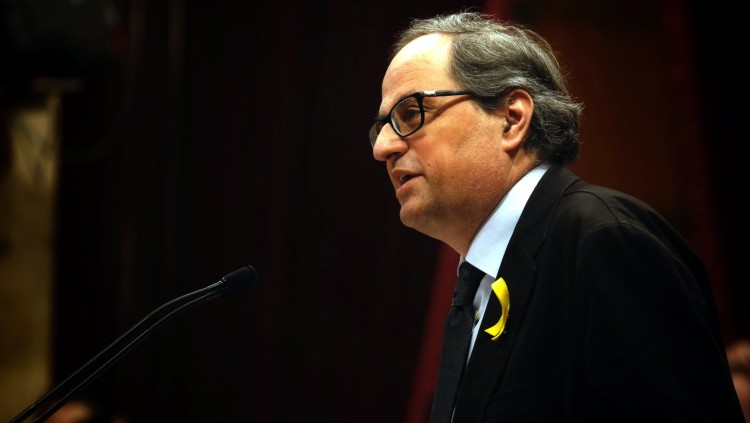 Quim Torra al Parlament. Agència Catalana de Notícies