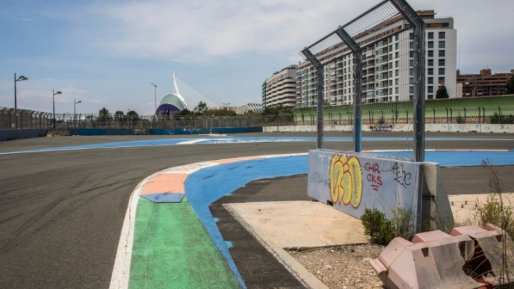 Imatge actual de l'estat de l'antic circuit de Formula 1 de València. Eva Máñez