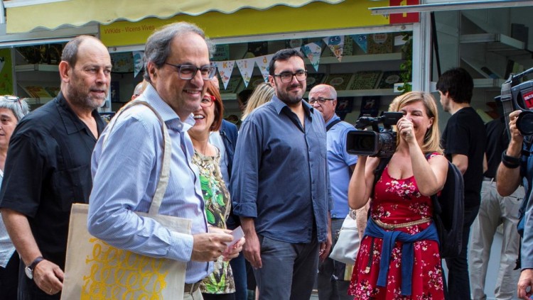 Quim Torra acudeix a la Setmana del Llibre en Català. Efe