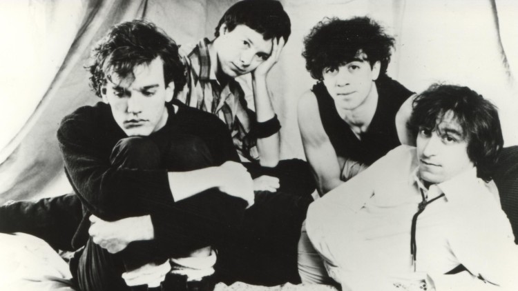 Els quatre membres fundacionals de R.E.M.: Michael Stip, Mike Mills, Bill Berry i Peter Buck.