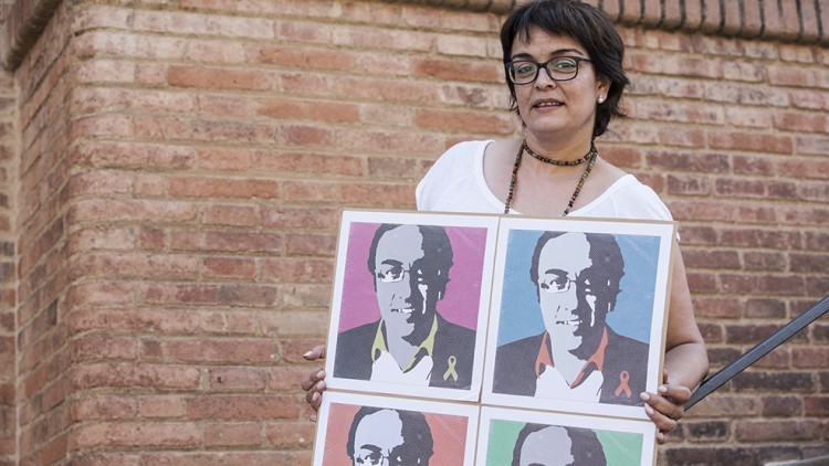 Meritxell Lluís, muller de Josep Rull. Ariana Nalda
