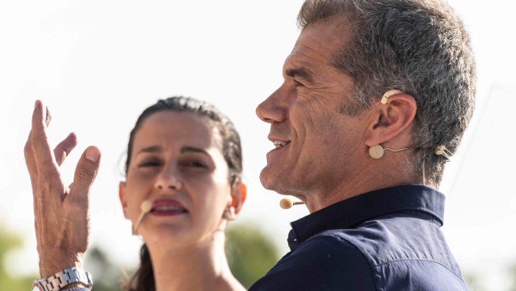 Inés Arrimadas i Toni Cantó intervenen a l'acte "Stop barreres lingüístiques" que Ciutadans va organitzar el setembre passat a Palma.. EFE