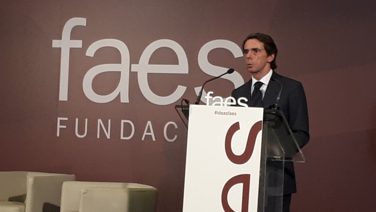 José María Aznar, aquest dilluns a València