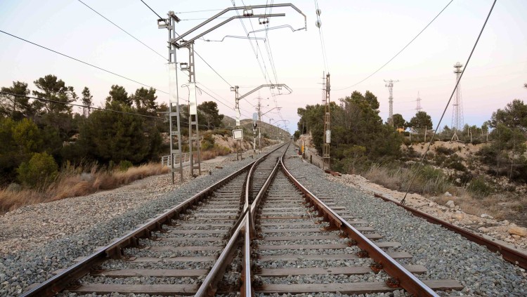 Punt entre Castelló i Vandellós en què la via doble esdevé única. Prats i Camps
