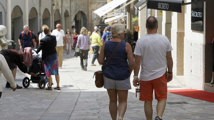 Turistes al centre de Palma