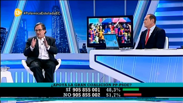 Imatge d'un debat polític a 13TV