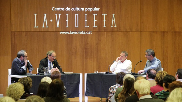 Antonio Baños, Quim Torra, Francesc Vilanova i Jordi Amat.. Jordi Cortils