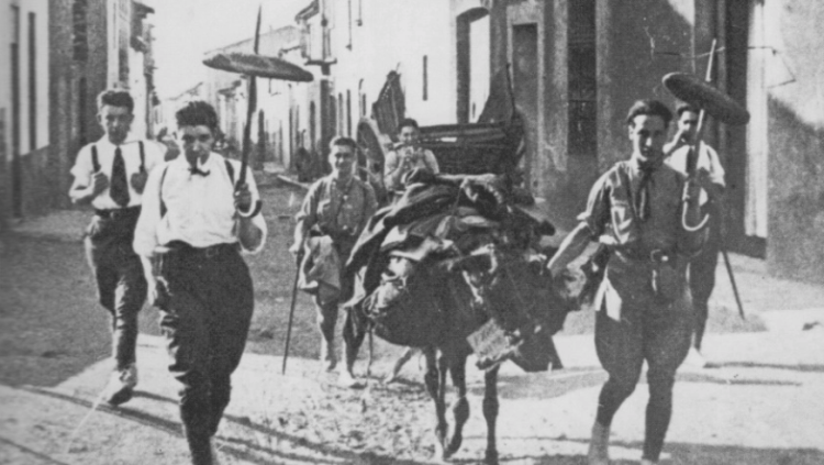 La Colla de Sabadell marxava, fa cent anys, cap a la font del Saüc