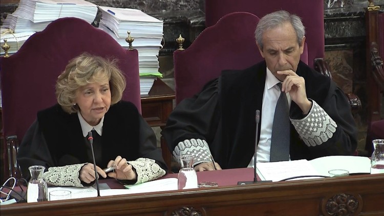 Els fiscals Consuelo Madrigal i Jaime Moreno seuen al Suprem.. Efe