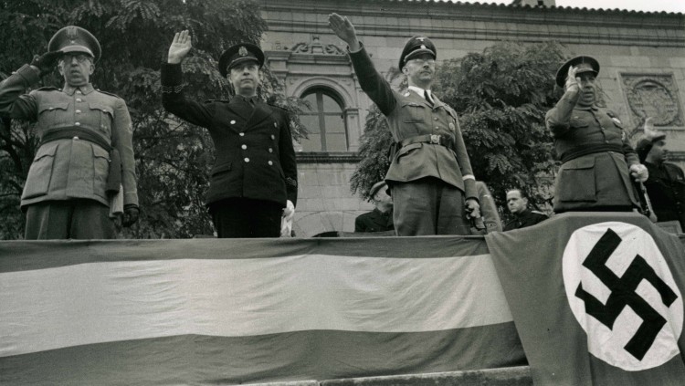 Himmler, durant la seva visita a Barcelona.. Pérez de Rozas, AFB