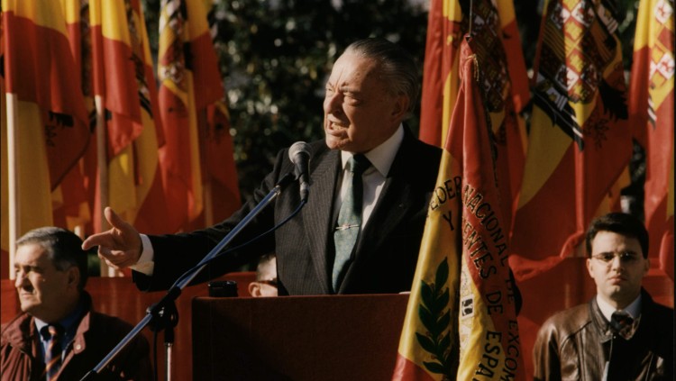 Blas Piñar, antic dirigent del partit neofranquista Fuerza Nueva. Arxiu El Temps