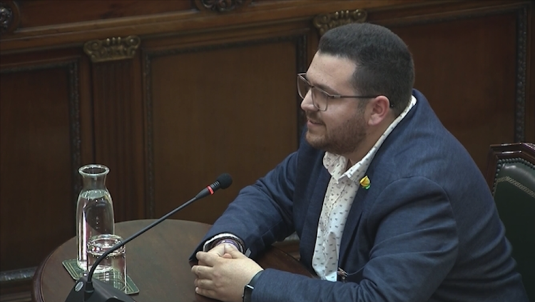 Josep Grima, va votar a Calella