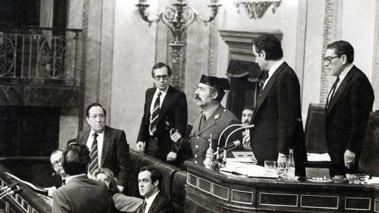 El cas d'Antonio Tejero ha estat, fins ara, l'únic de condemna per rebel·lió a l'Estat Espanyol. Arxiu Efe