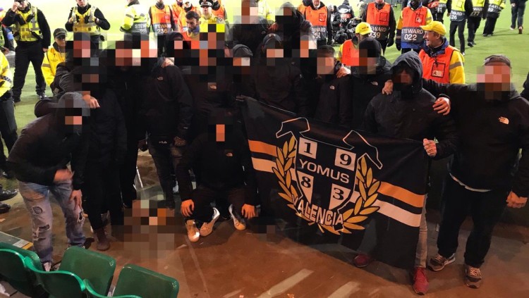 Ultras Yomus en un desplaçament al camp del Celtic de Glasgow| EL TEMPS