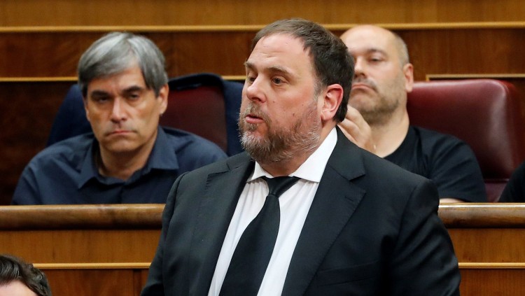 Oriol Junqueras al Congrés dels diputats. Efe