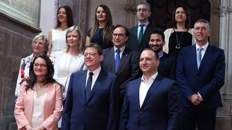 Foto dels nous consellers valencians. Generalitat Valenciana