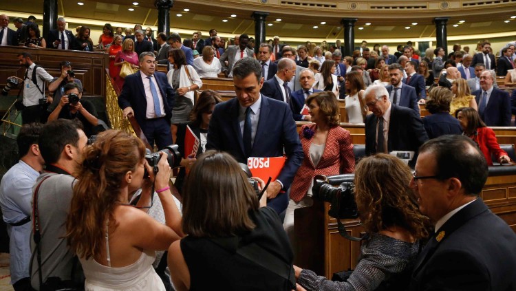 Pedro Sánchez va repetir una altra vegada l’experiència d’una investidura fallida. El PSOE i Unides Podem no van arribar a un acord per conformar un Govern de coalició progressista| Congreso TV