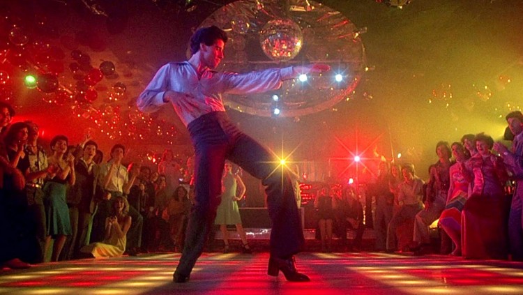 Imatge de la pel·lícula 'Saturday night fever', icona del moviment.