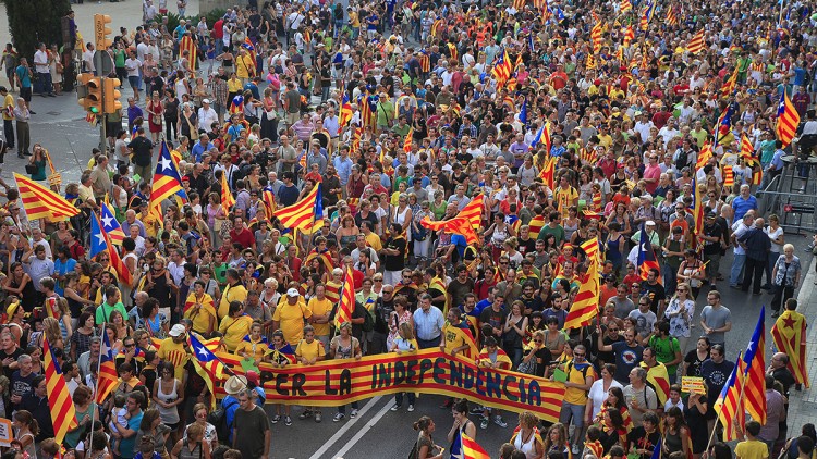 Diada del 2012, la primera organitzada per l'ANC. Jordi Play - Arxiu El Temps
