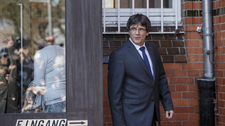 Puigdemont abandona la presó de Neümunster. Europa Press