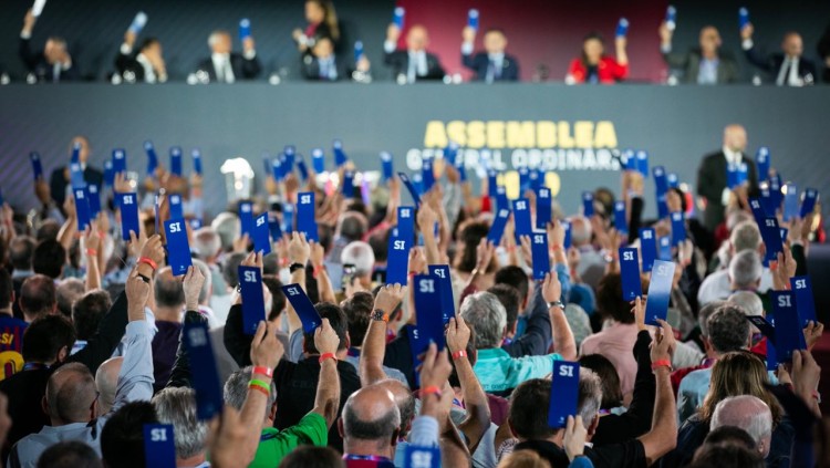 Assemblea de compromissaris del Futbol Club Barcelona celebrada el 6 d'octubre de 2019
