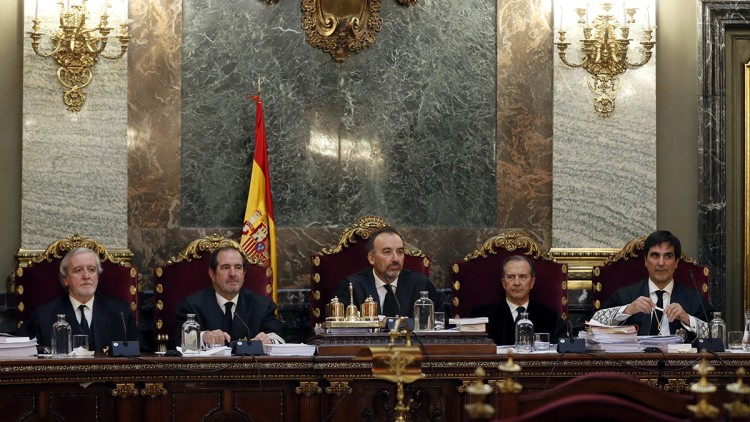 Magistrats del judici del procés. Agència Catalana de Notícies