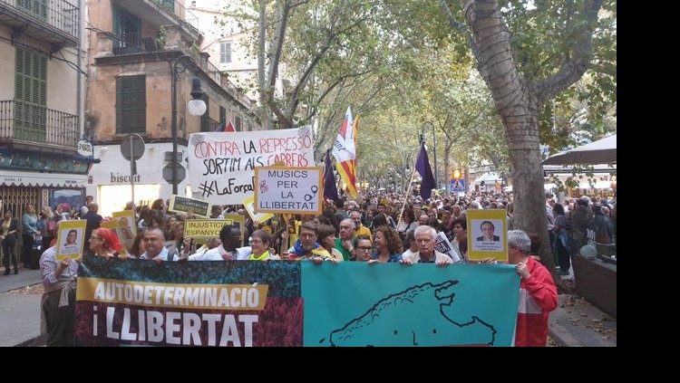 Imatge de la manifestació a Palma