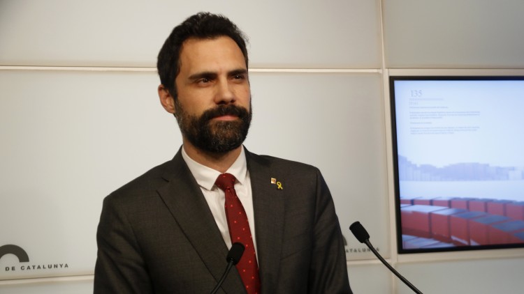 Roger Torrent compareix al Parlament. Agència Catalana de Notícies