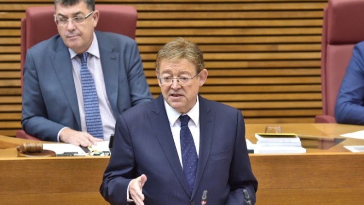 Ximo Puig, president de la Generalitat Valenciana, a les Corts Valencianes| Europa Press