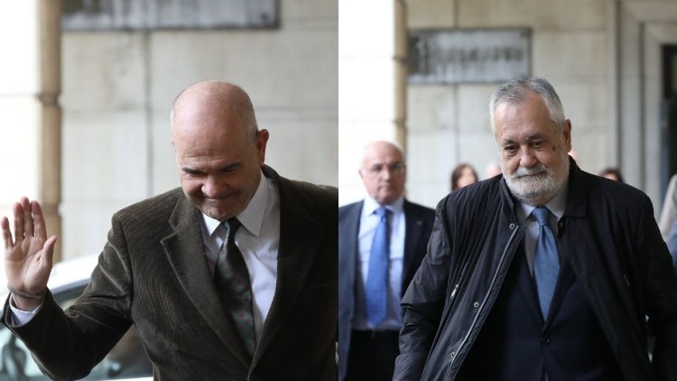 Griñán i Chaves arriben al jutjat. Europa Press