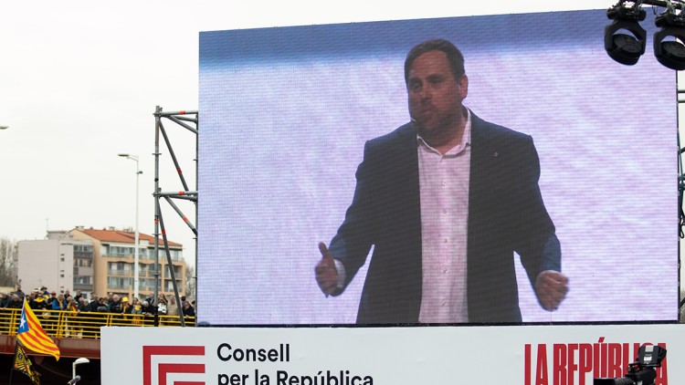 Oriol Junqueras a Perpinyà. Robert Ramos