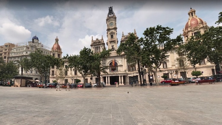 Panoràmica de la Plaça de l'Ajuntament, a València| Europa Press