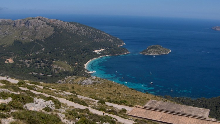 Platja de Formentor, vistes des de l'hotel homònim