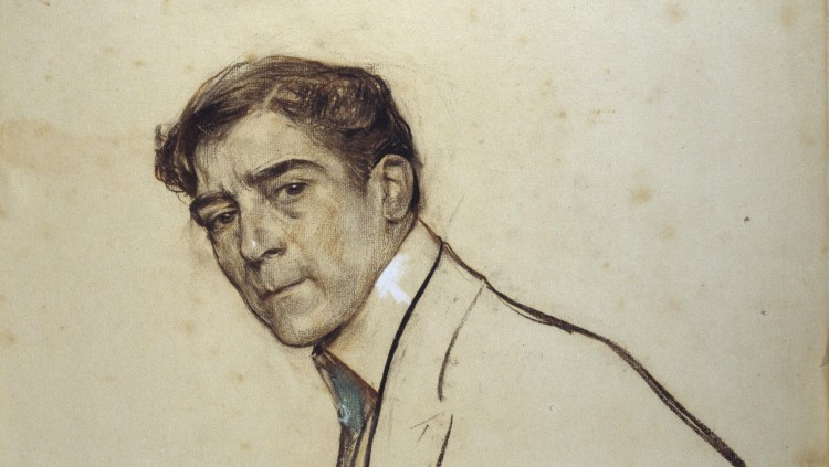 Alexandre de Riquer retratat per Ramon Casas. (MNAC)