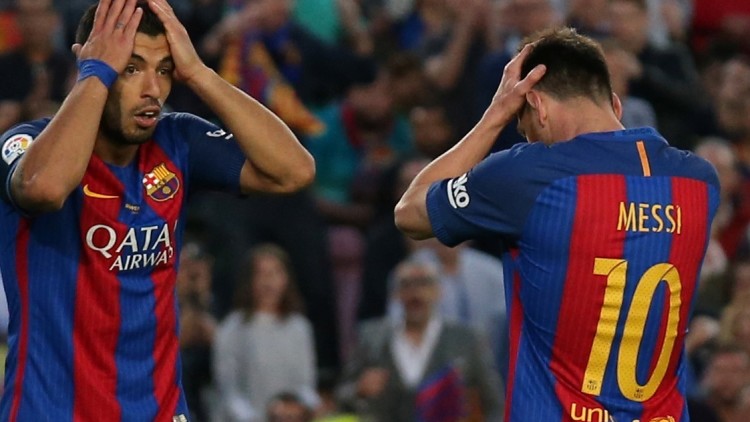 Leo Messi junt a l'uruguaià Luis Suárez. Albert Gea (Europa Press)